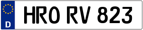 Trailer License Plate